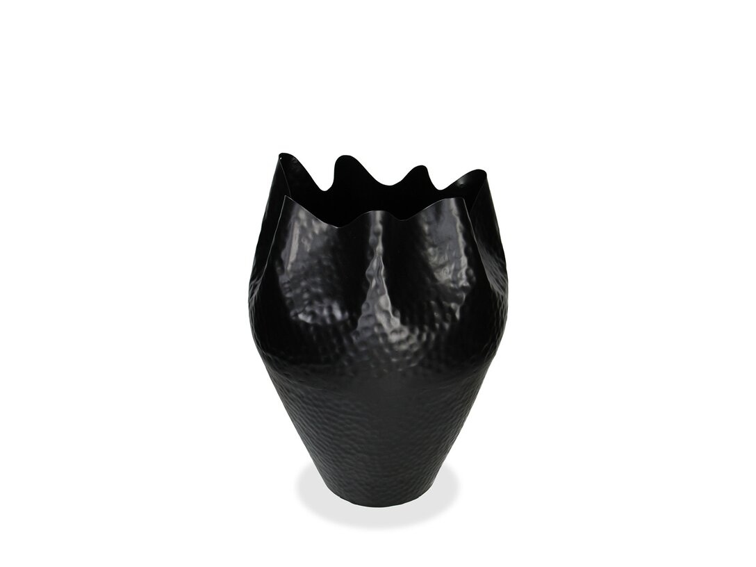 Wazon Kler Accessories Drago 46 cm, kolor czarny, materiał metal